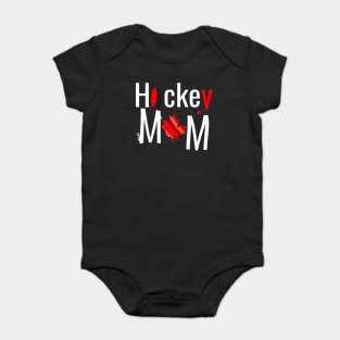 All Canadian Hockey Mom Baby Bodysuit